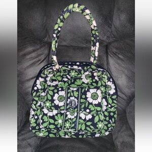 GORGEOUS Vera Bradley Shoulder Bag Lucky You Green Flower Spring Turn Lock Purse